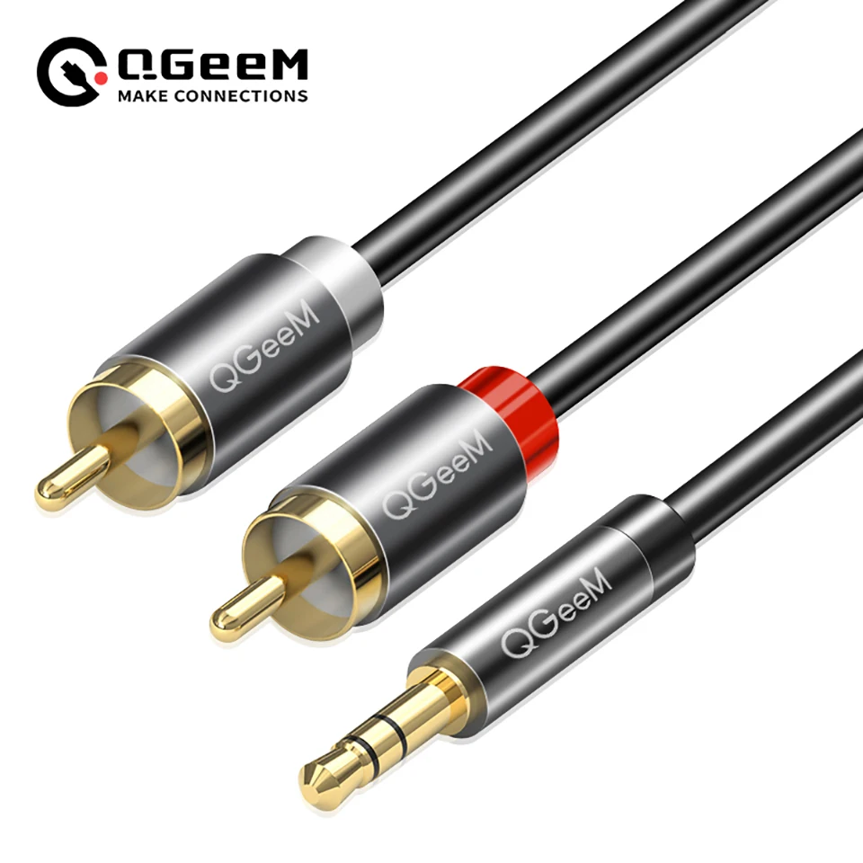 Genius Home Cinema - Cabo RCA QGeeM 2RCA para 3.5mm,