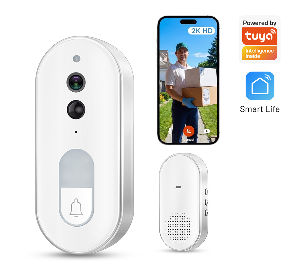 Home Cinema Hd - Campainha de Vídeo Inteligente Tuya Sem