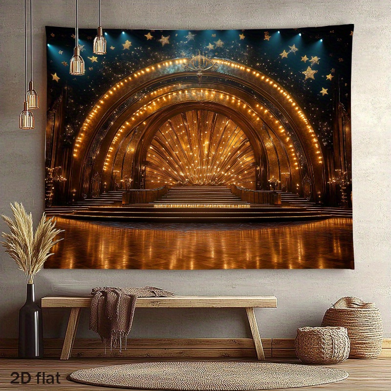 Home Cinema Wall Lights - Luzes de Arco Douradas de Luxo