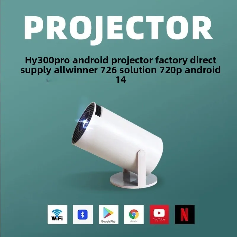 Home Cinema Hd - Projetor Portátil 4K HD HY300Pro Bluetooth
