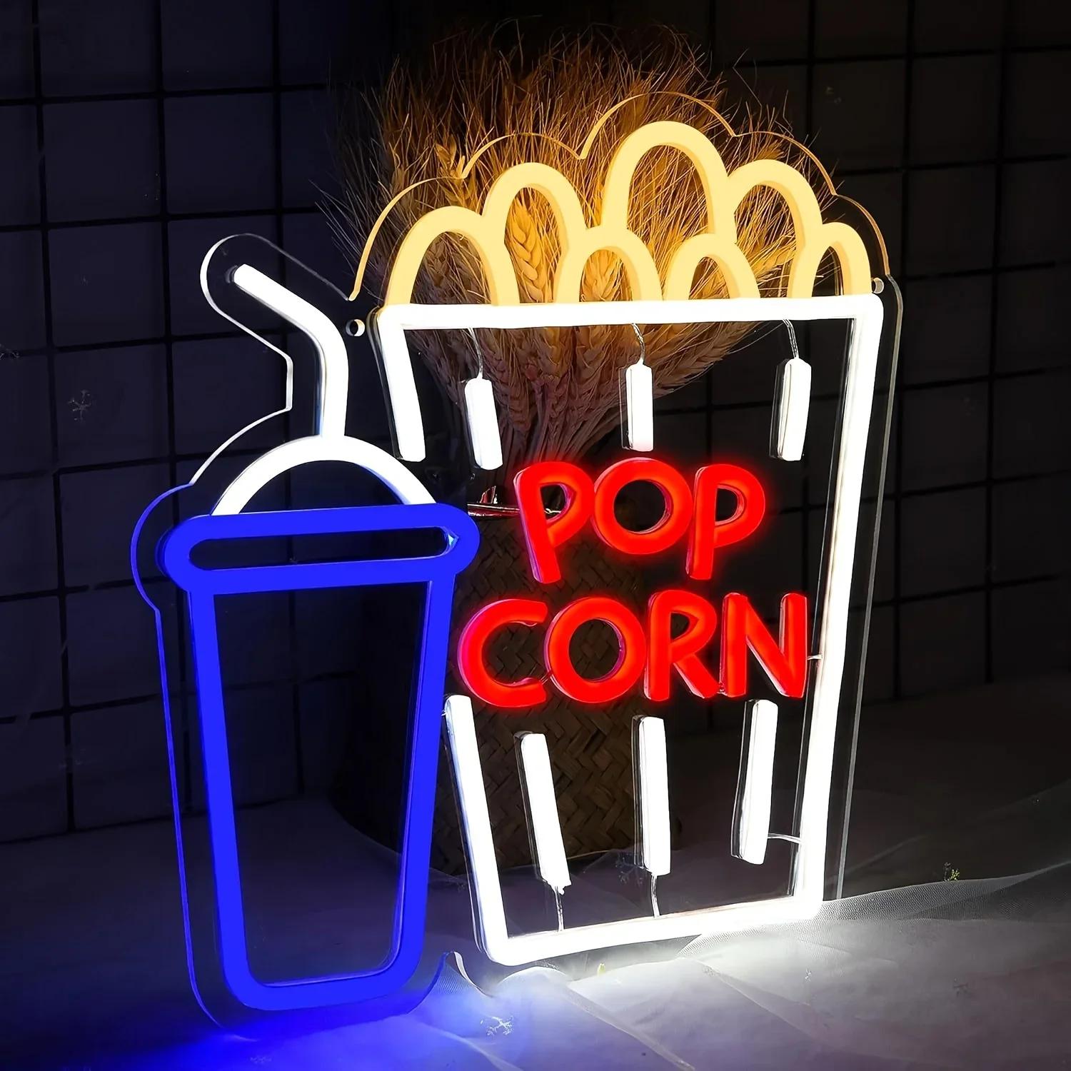 Home Cinema Wall Lights - Letreiro Neon de LED USB Regulável