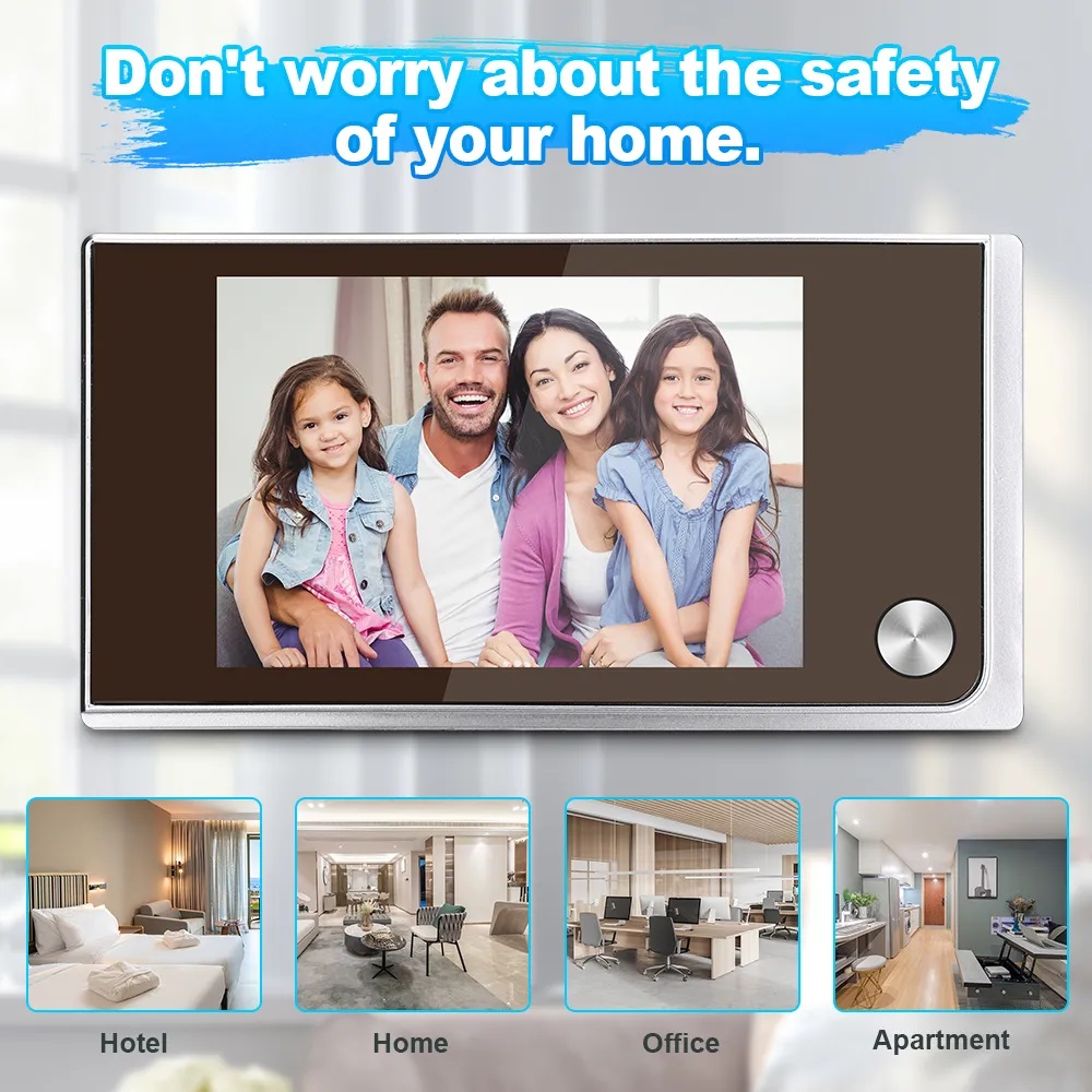 Home Cinema Wireless - Campainha olho mágico com câmera de
