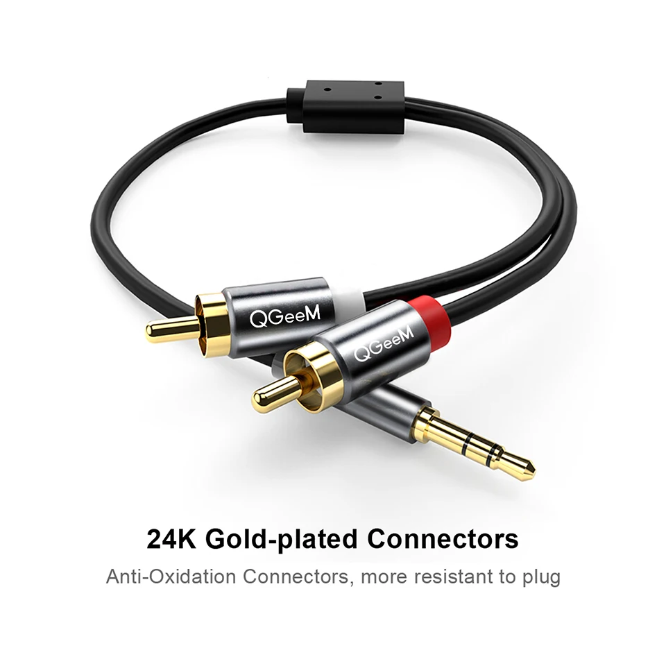 Cabo RCA QGeeM 2RCA para 3.5mm - Genius Home Cinema avaliação e preço