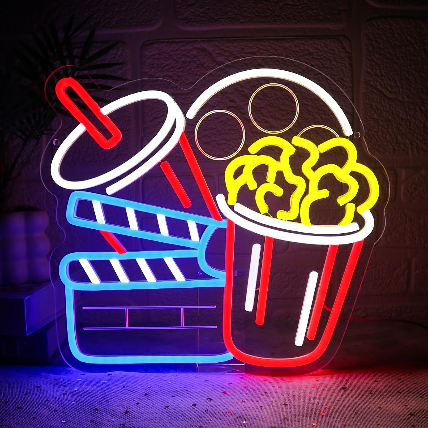 Luminária de Parede LED Neon U - Home Cinema Wall Lights avaliação e preço