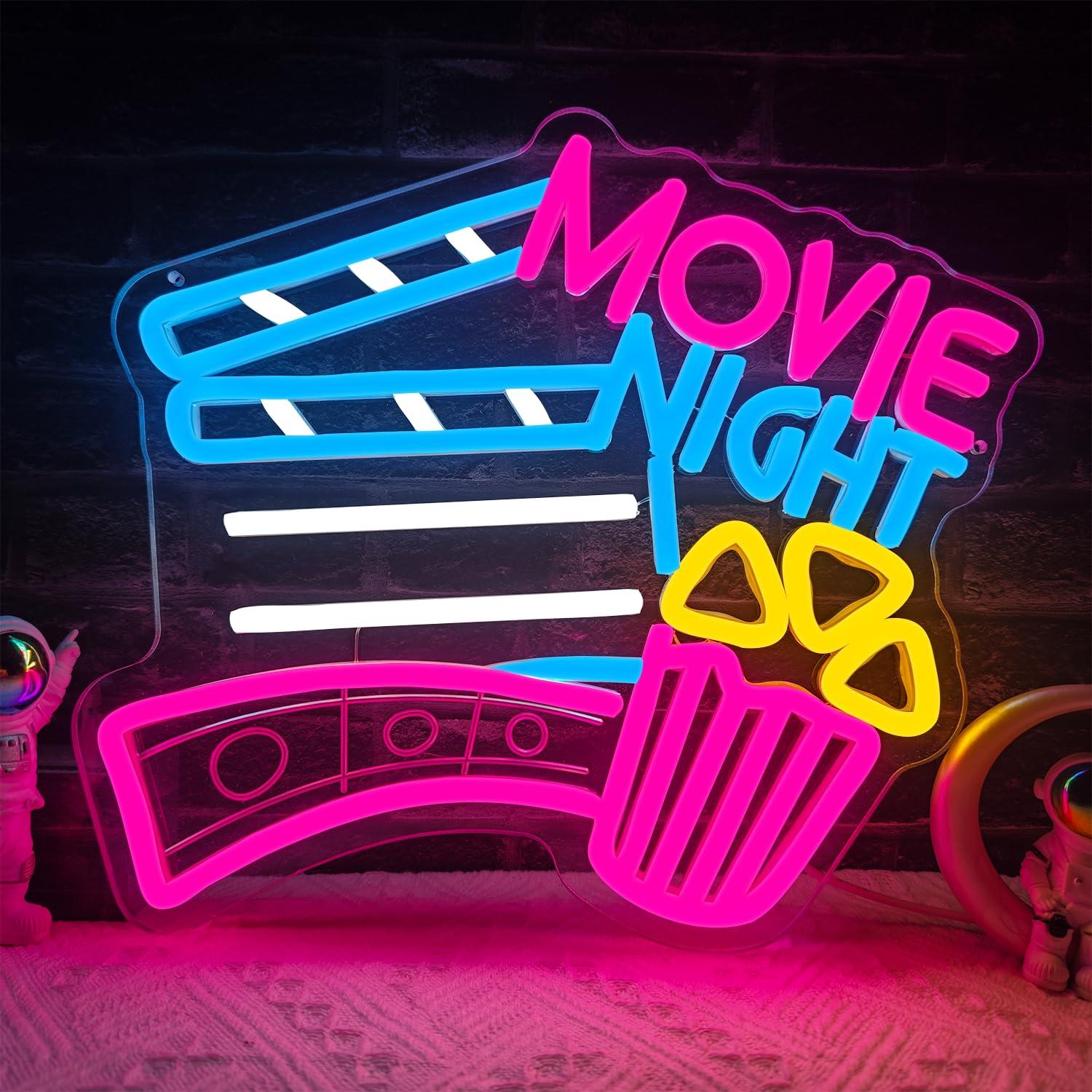 Letreiro Neon para Noite de Ci - Home Cinema Wall Lights avaliação e preço