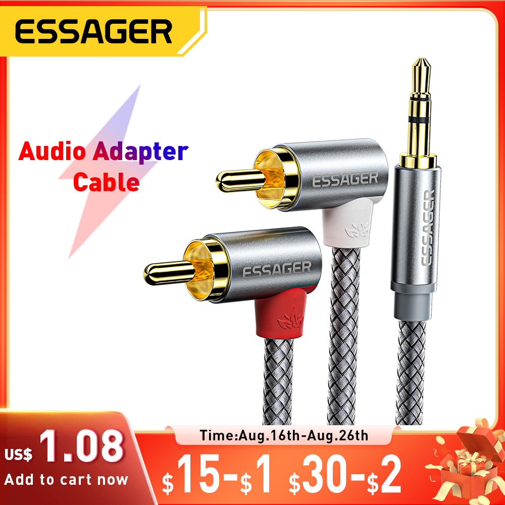 Essager 90 °   Ângulo rca cabo - Genius Home Cinema avaliação e preço