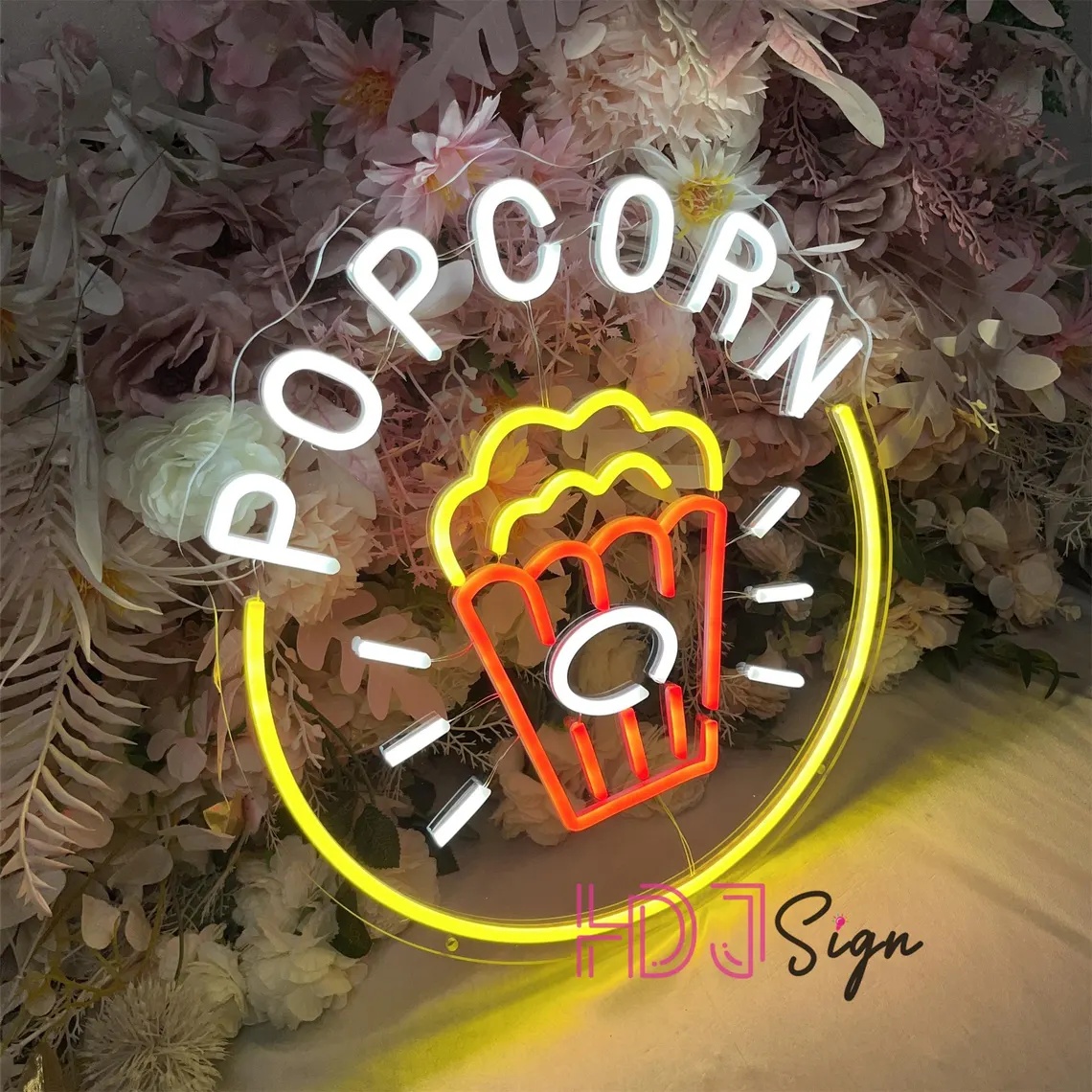 Letreiro de Neon LED de Pipoca - Home Cinema Wall Lights avaliação e preço