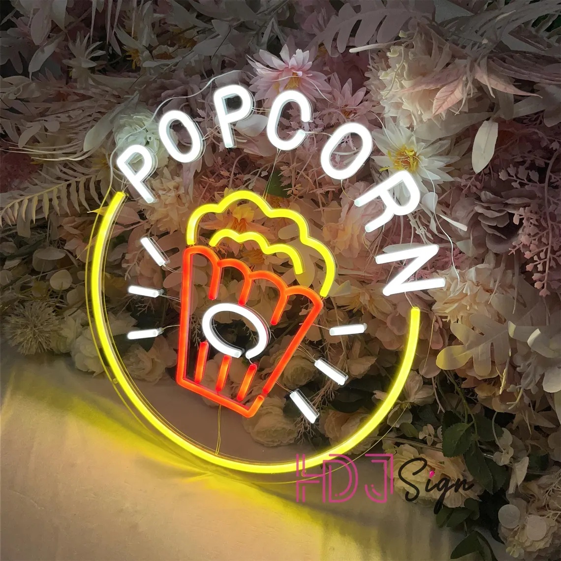 Letreiro de Neon LED de Pipoca - Home Cinema Wall Lights avaliação e preço