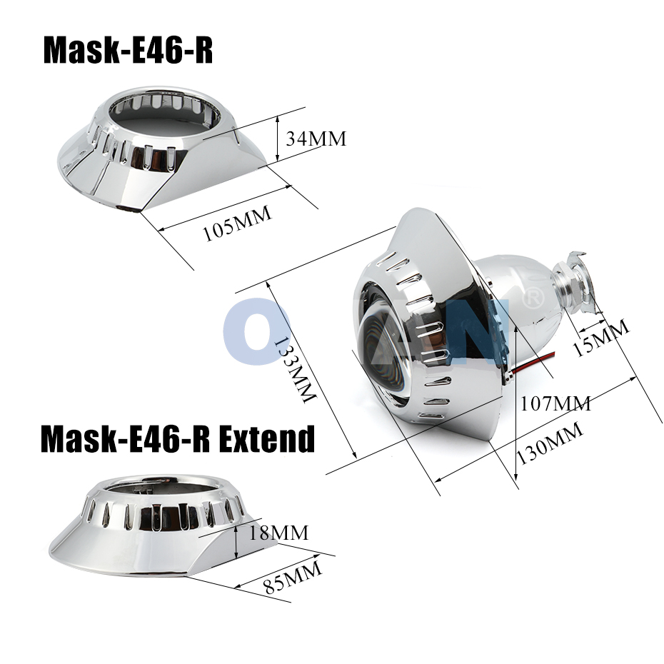 2.5 polegada bi xenon projetor - Projector Lamp Replacement avaliação e preço