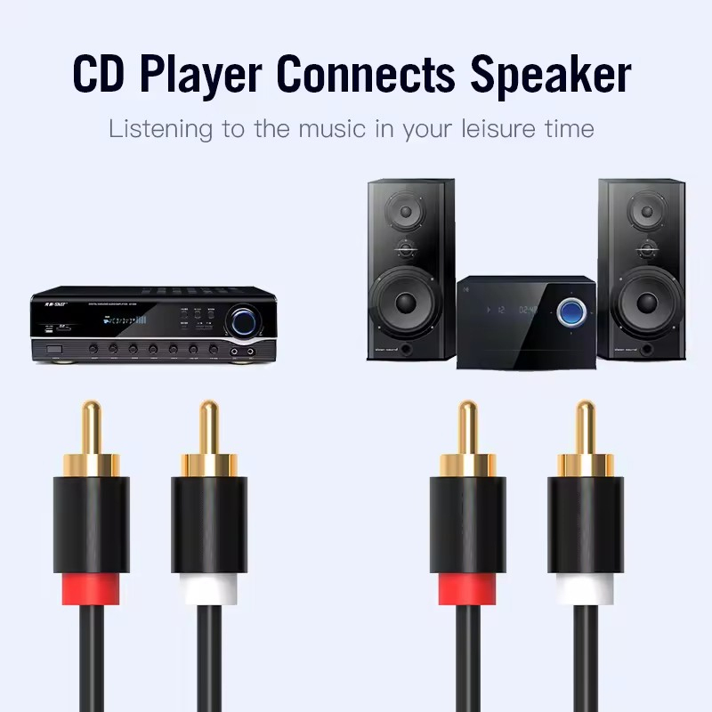 Cabo rca estéreo de alta fidel - Genius Home Cinema avaliação e preço