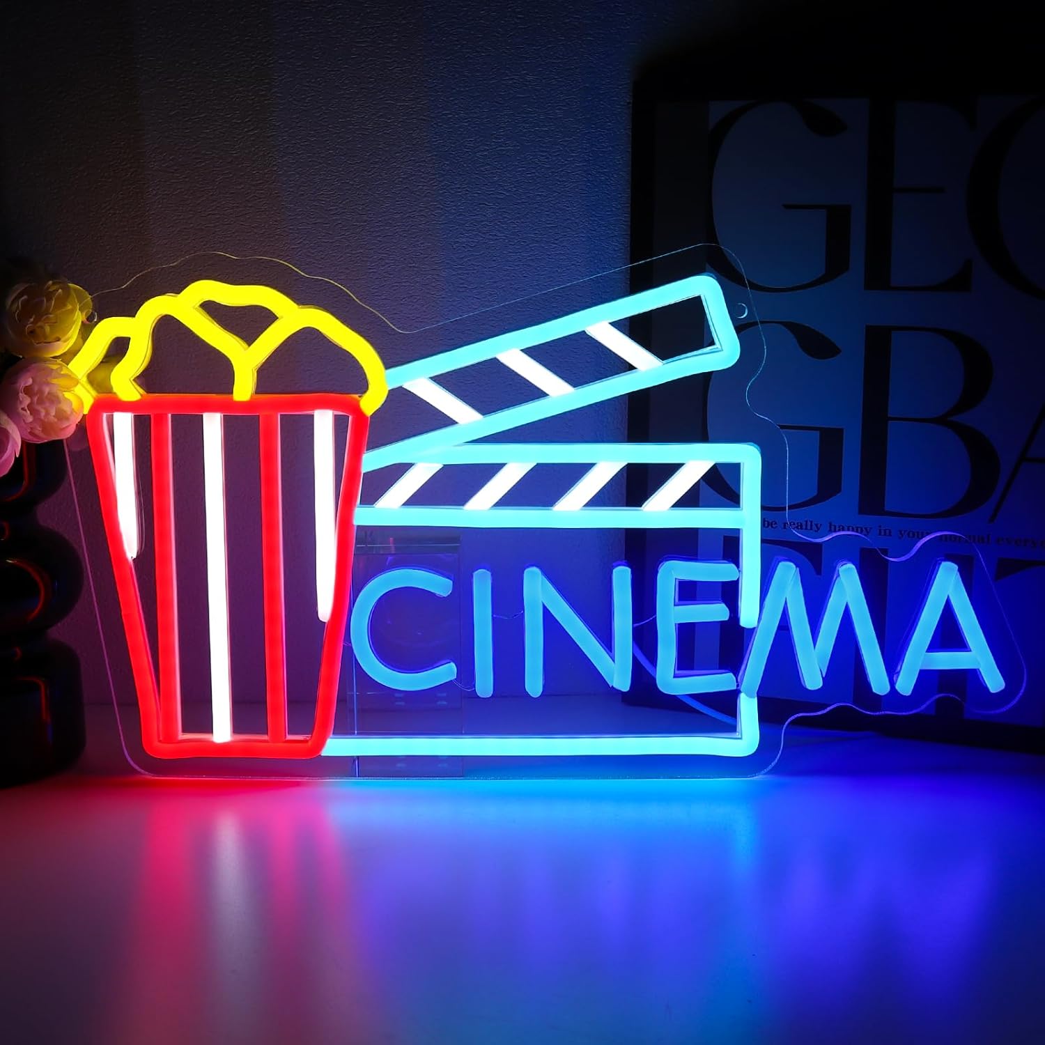 Luminária de Parede LED Neon U - Home Cinema Wall Lights avaliação e preço