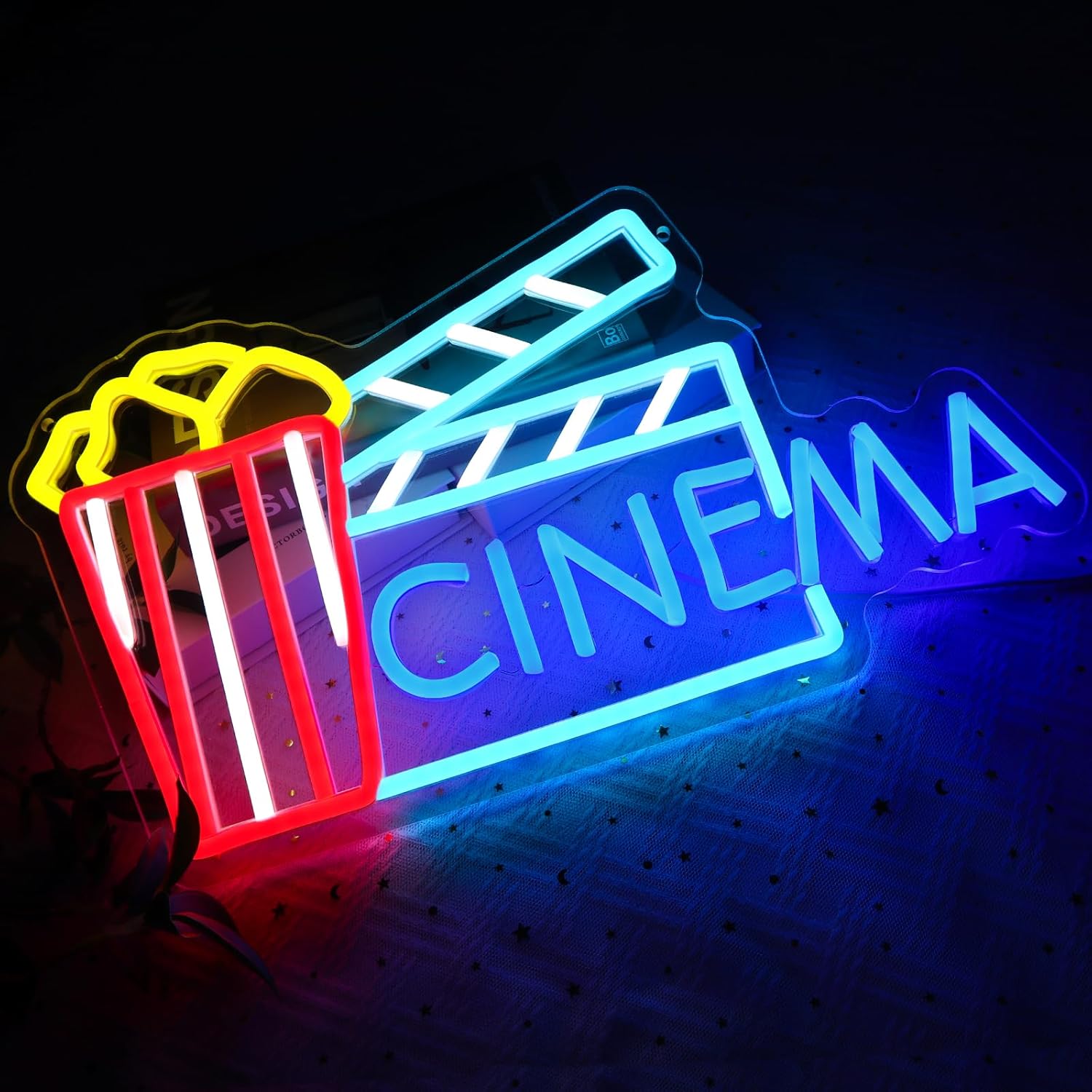 Luminária de Parede LED Neon U - Home Cinema Wall Lights avaliação e preço