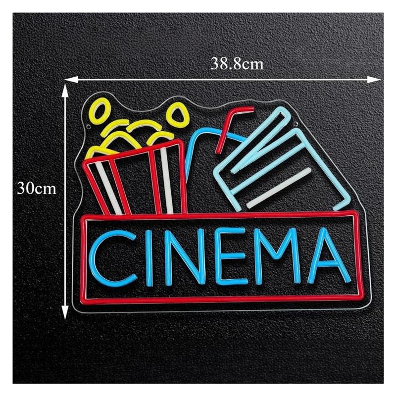 Letreiro de néon para cinema,  - Home Cinema Wall Lights avaliação e preço