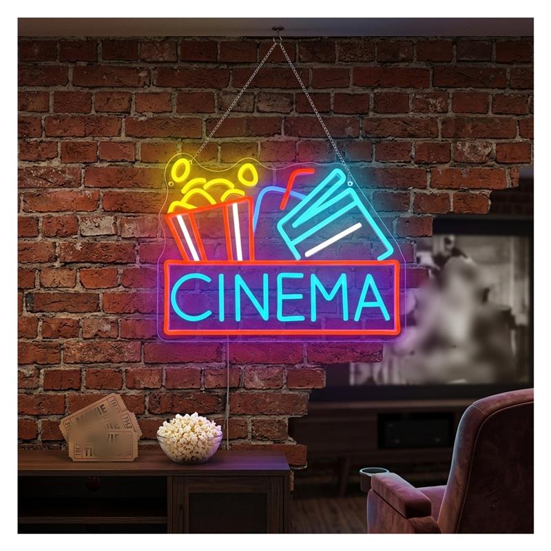 Letreiro de néon para cinema,  - Home Cinema Wall Lights avaliação e preço